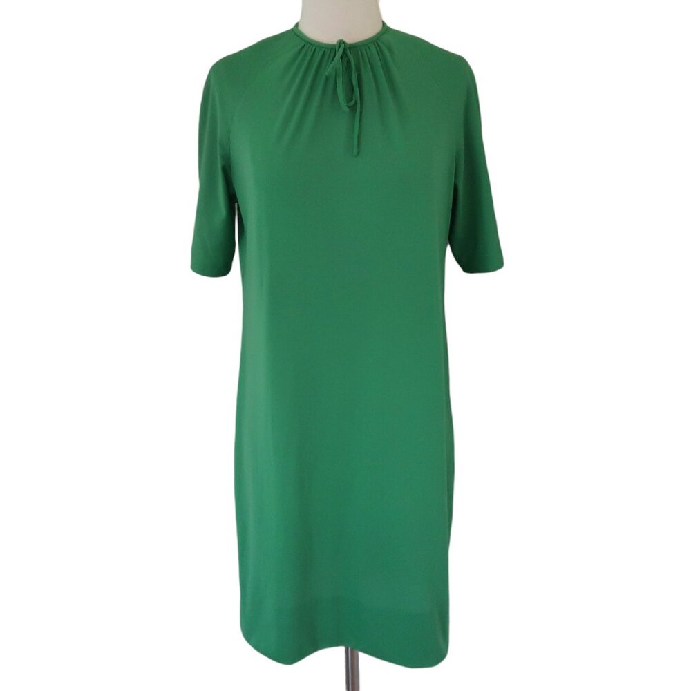 vtg RUTH WALTER green jersey dress